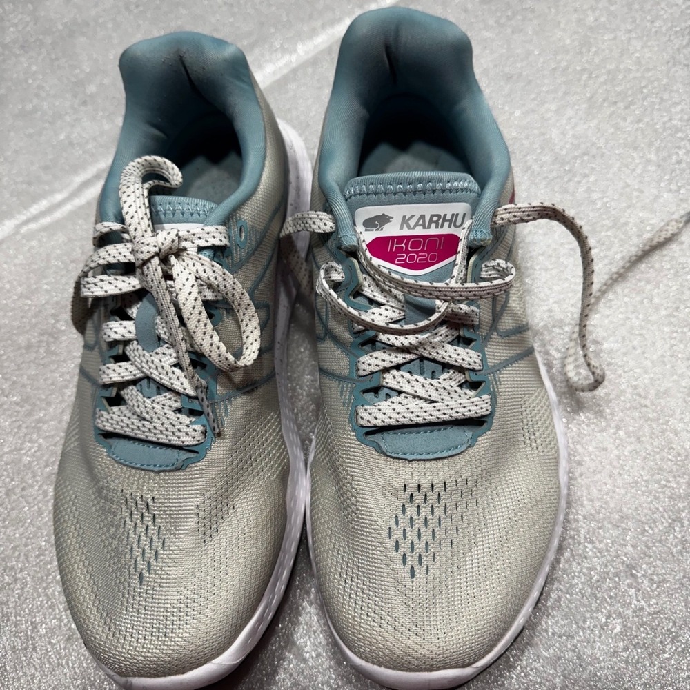 Karhu‎ Ikoni Ortix HIVO Womens Running Shoes Grey Teal Pink F200315 Size 6.5